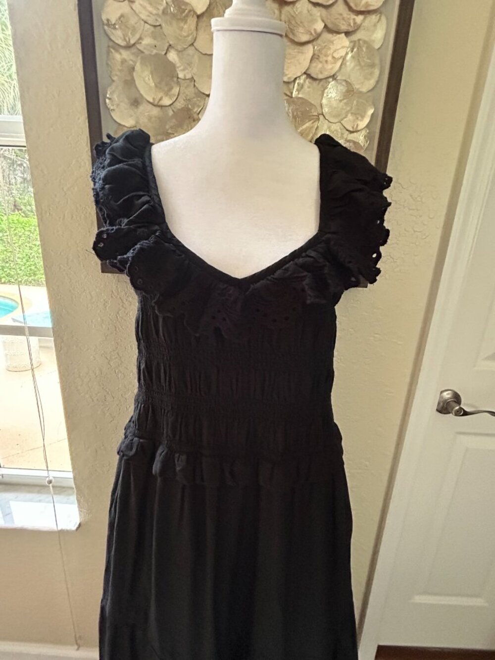 Madewell Madilynn Ruffle Neck Lucie Dress - Picture 5 of 9